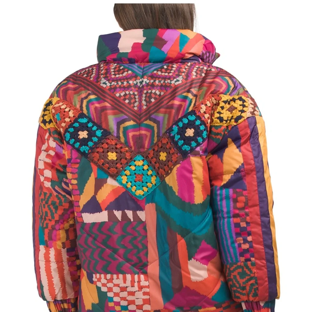 FARM Rio Multicolor Puffer Jacket - Picture 2 of 14